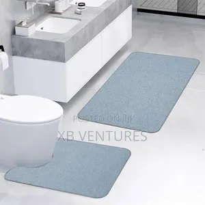 2pcs Bath Mat, Quick Dry Non-Slip Runner Rug for Bathroom Home Decor