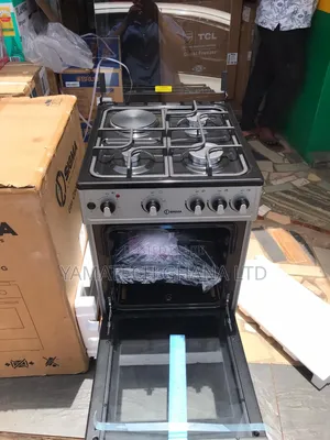 Sigma Stainless Steel 3 Gas 1 Electric Stove Oven With Cast Iron Top