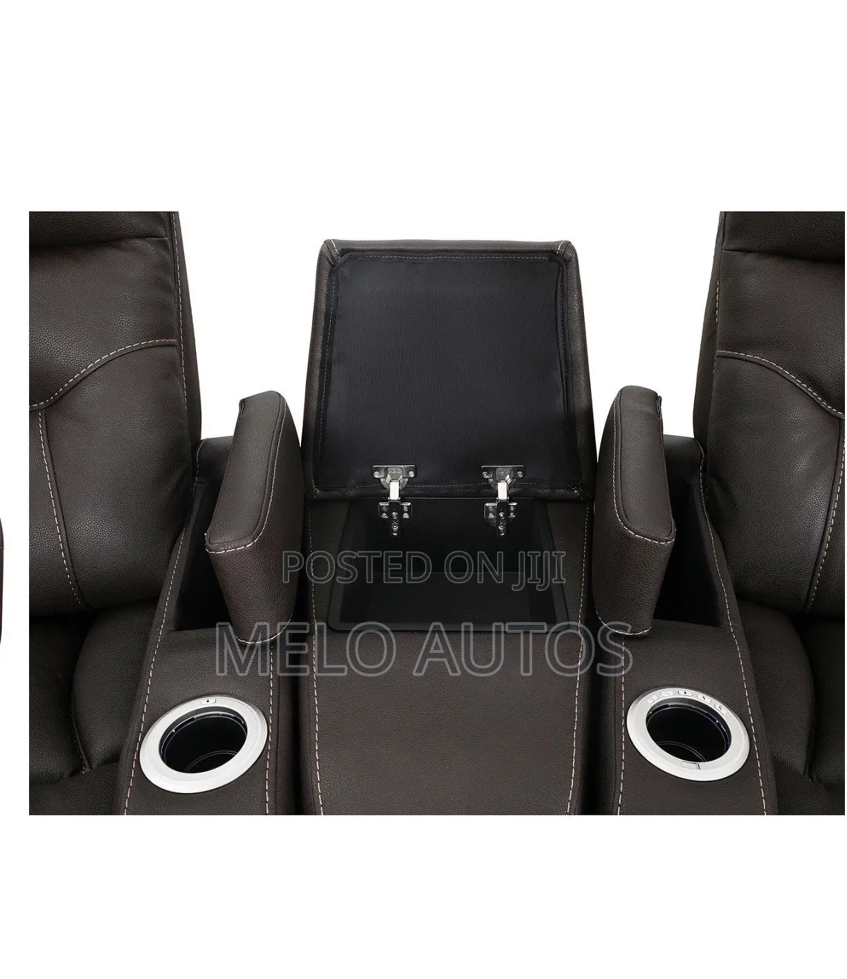 10-PC Leather Theater Electric Recliner Sofa