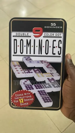Double 9 Color Dot Dominoes Set – 55 Pieces