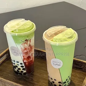 Dual-compartment 2-in-1 Split Cups With Lids (Jing-q Style)