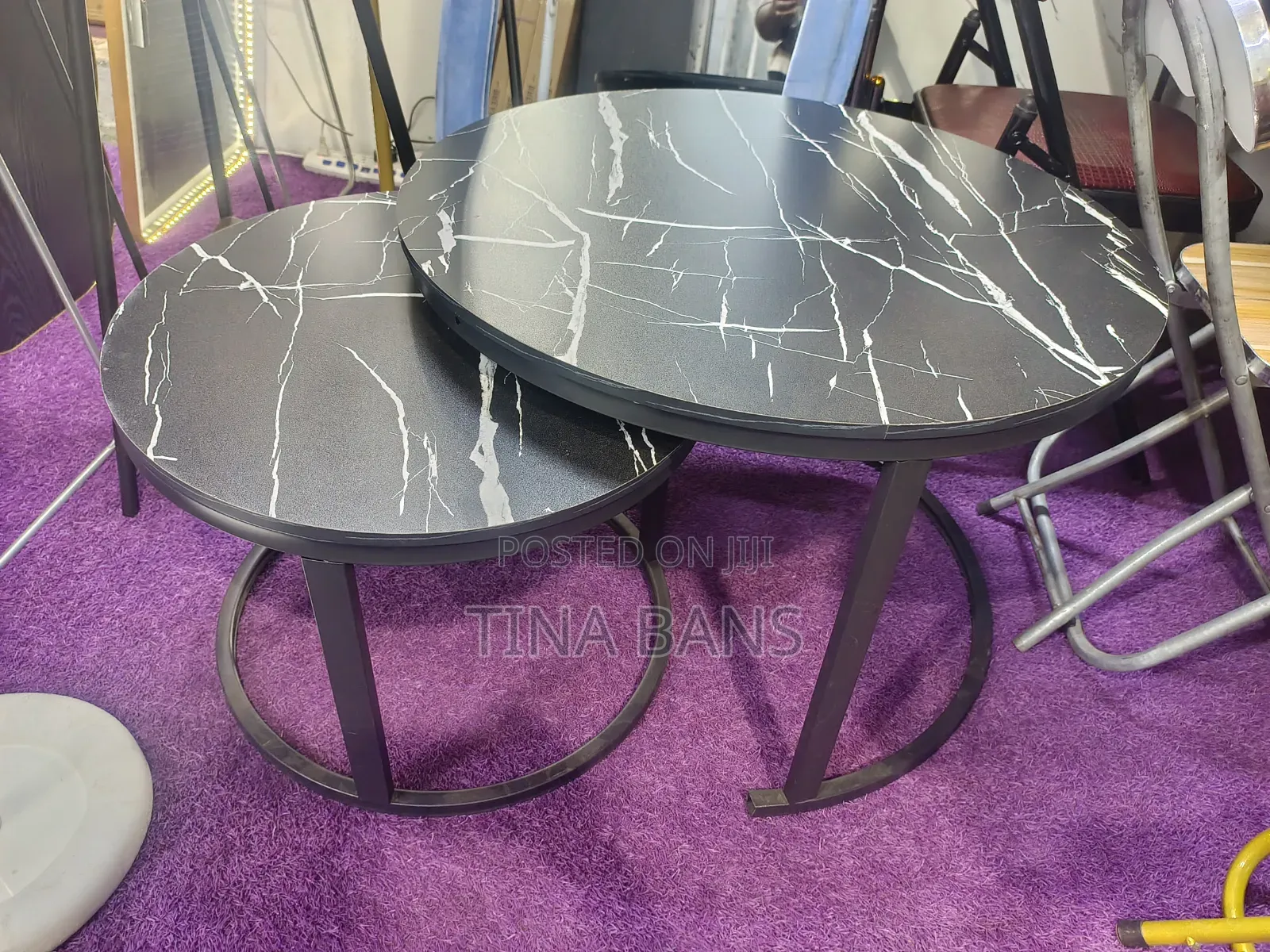 2 in 1 Faux Marble Centre Table