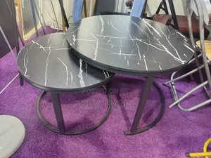 2 in 1 Faux Marble Centre Table
