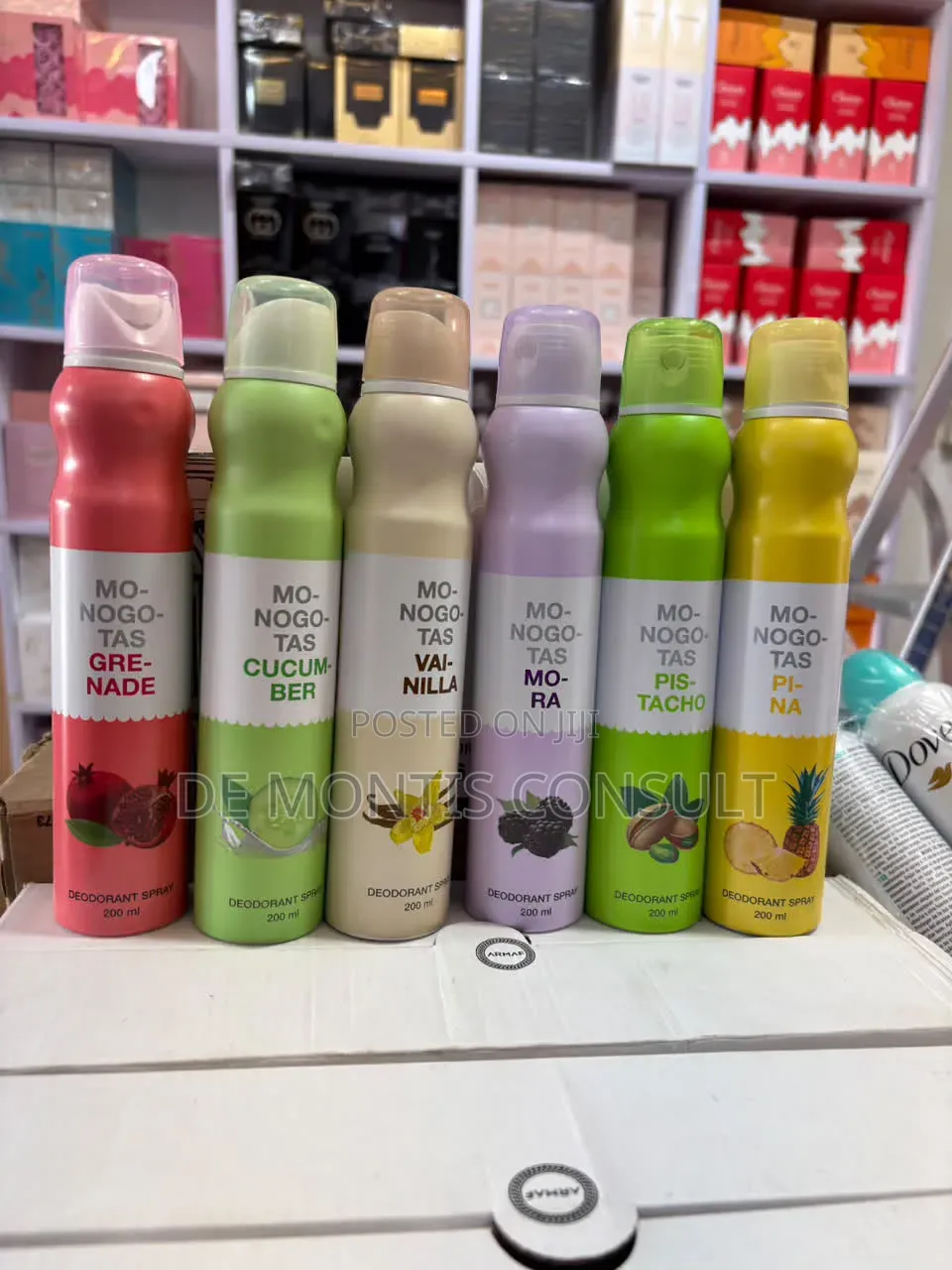 Monogotas Deodorant Body Sprays (200ml).