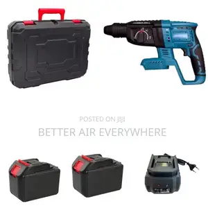 Cordless Hammer Drilling Machine With 2 Big Batteries (15 Cells)