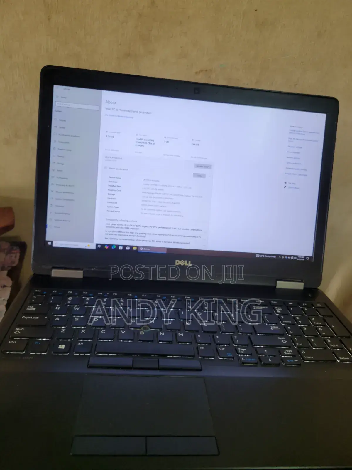 Laptop Dell Latitude 15 E5570 8GB Intel Core i5 SSD 256GB