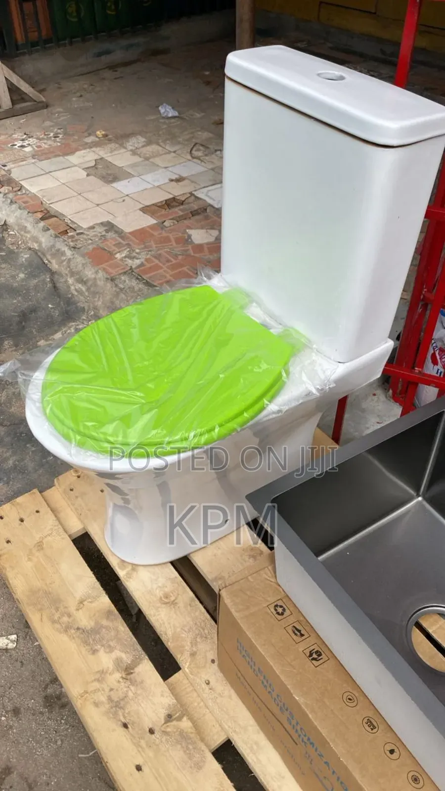 Universal Toilet Seat Cover Green Lid