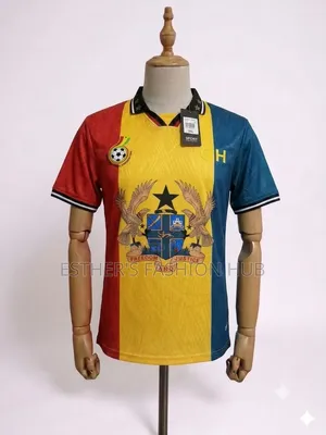 Ghana Jersey 24/25 Yellow ( With World Cup Patchesom the Arm )
