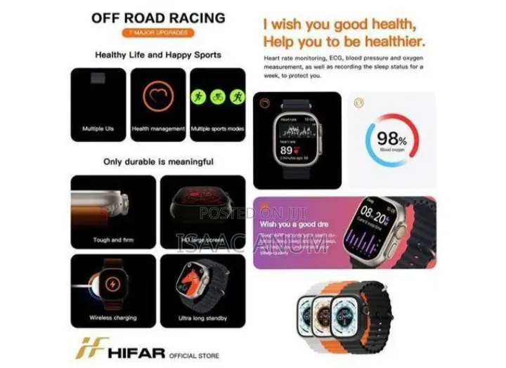 T800 Ultra Bluetooth Calling Smart Watch for Ios Android