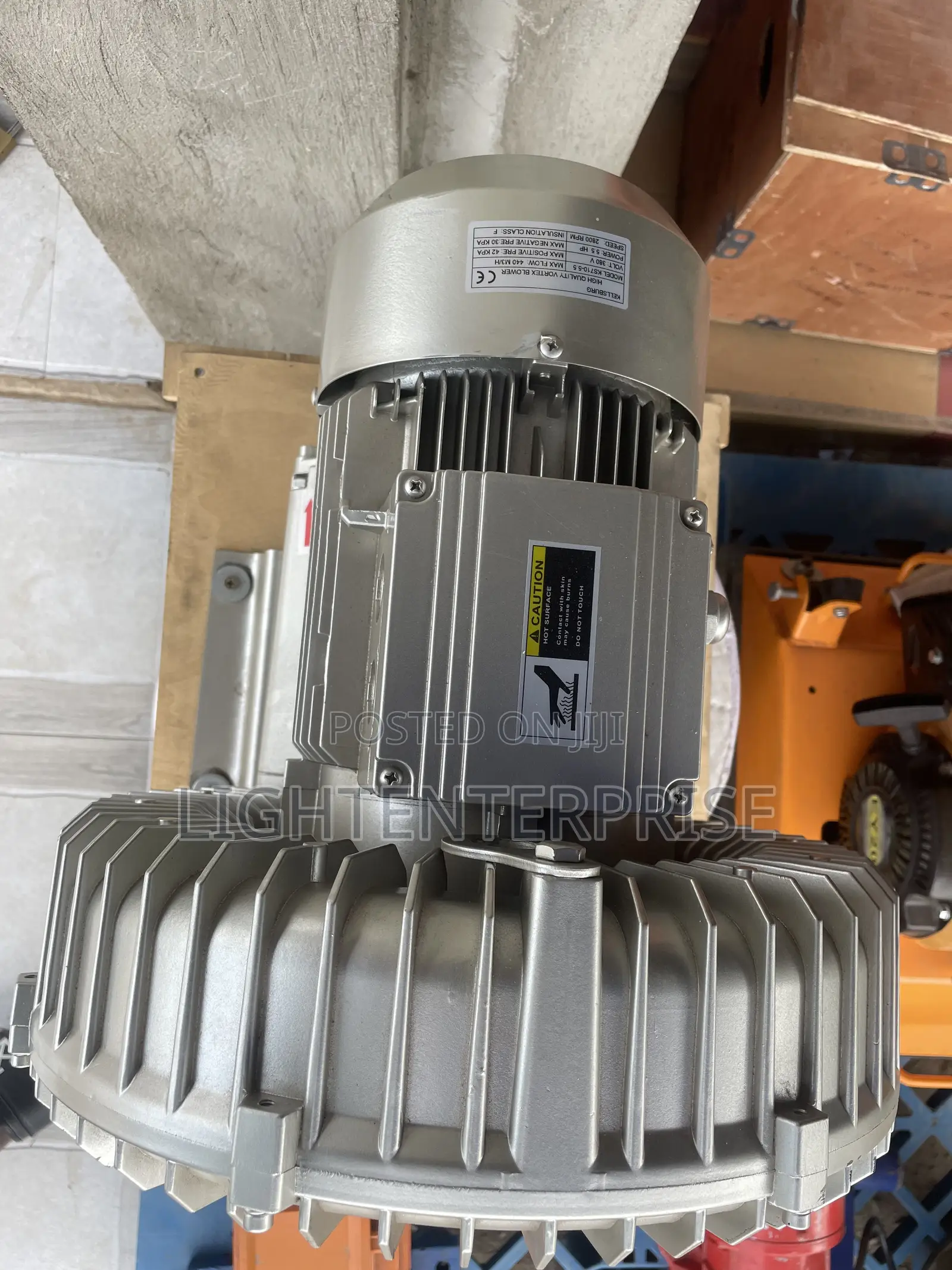 5.5hp High Pressure Vortex Blower –380v Industrial Air Blower 2800 RPM