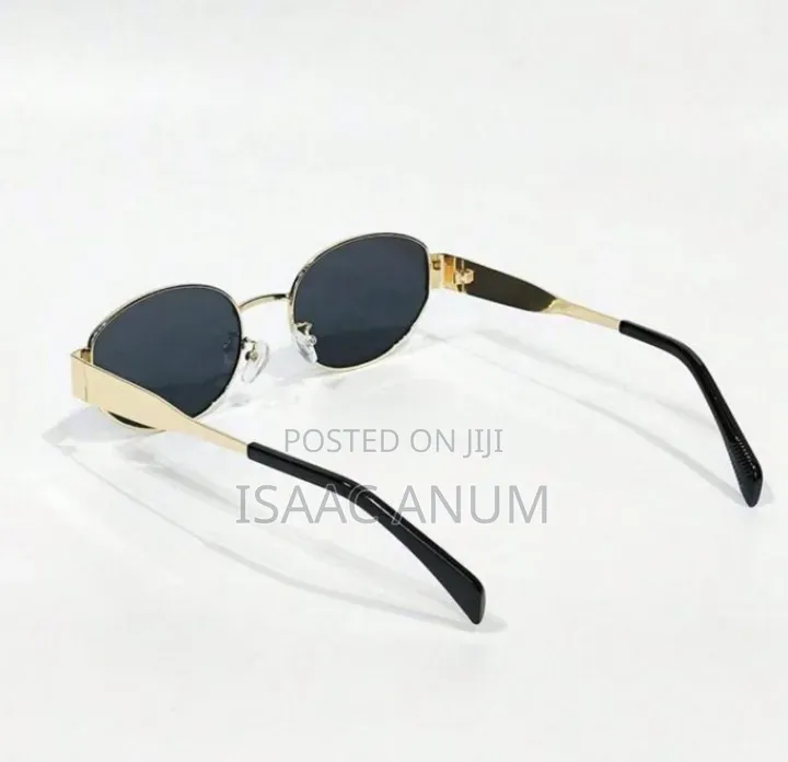 Retro Oval Fashion Glasses Unisex Small Metal Frame