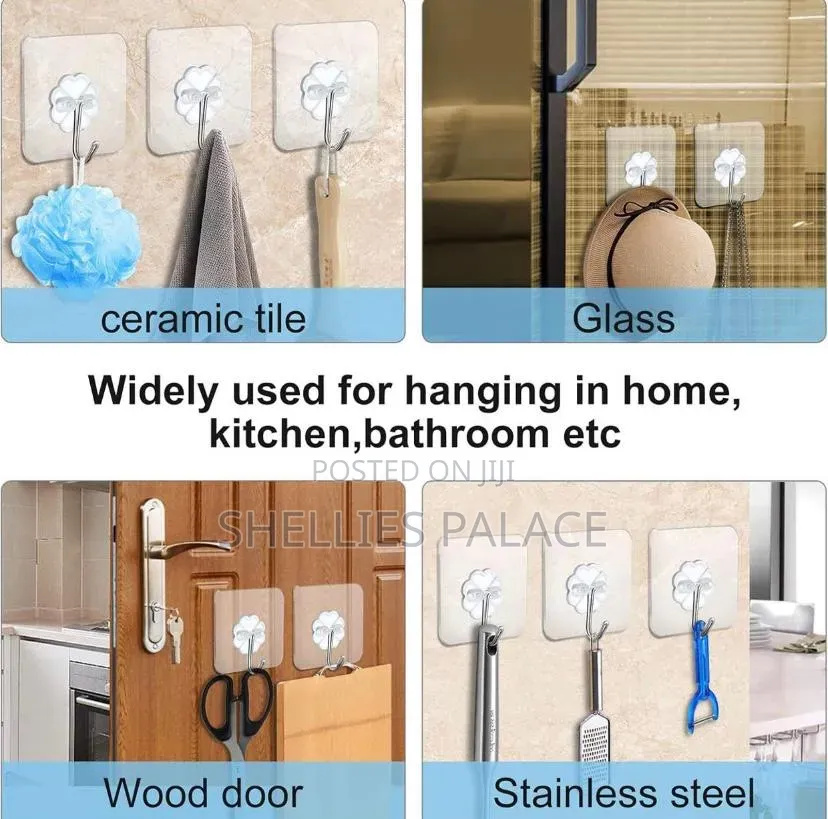 5pcs Adhesive Wall Hooks