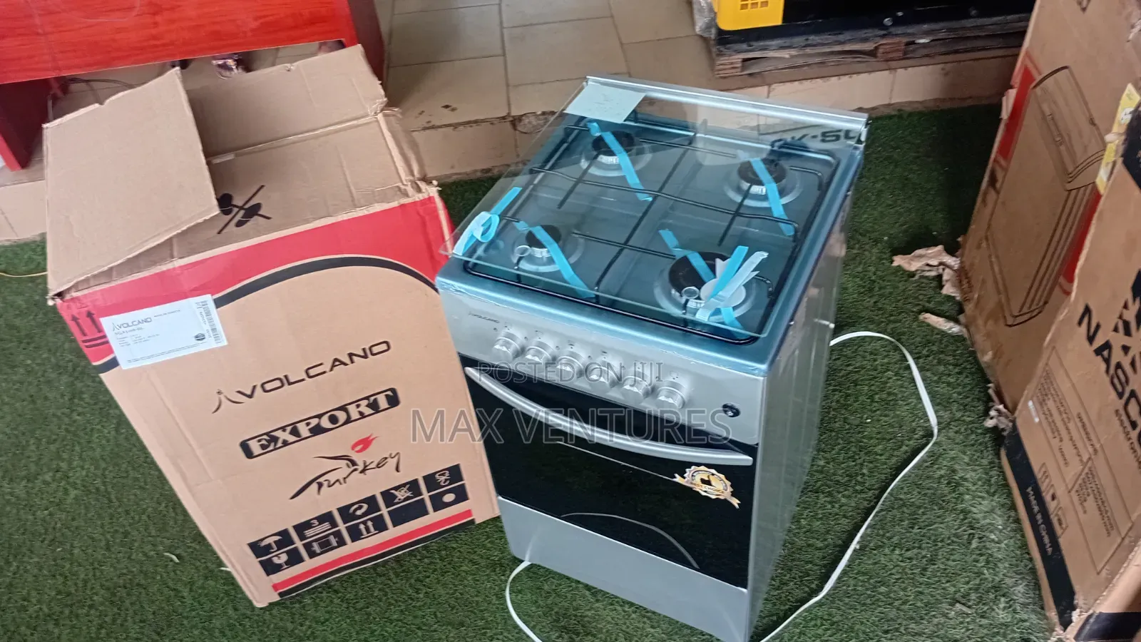 Premium Volcano 3 Gas + 1 Electric Cooker