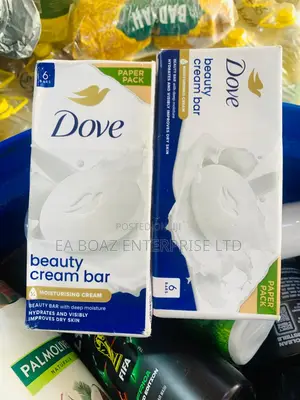 Dove Original Beauty Bar Soap With Moisturising Cream,6x 90g From Uk
