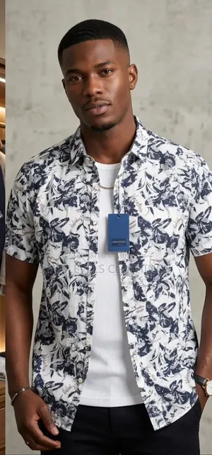 Men's Solid Button Up Short Sleeves Shirts Available From M to 4xl
