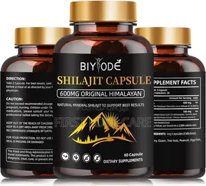 Biyode Shilajit Capsule 600mg Original Himalyan
