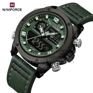 Hybrid Naviforce Leather Watch