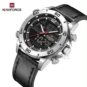 Hybrid Naviforce Leather Watch