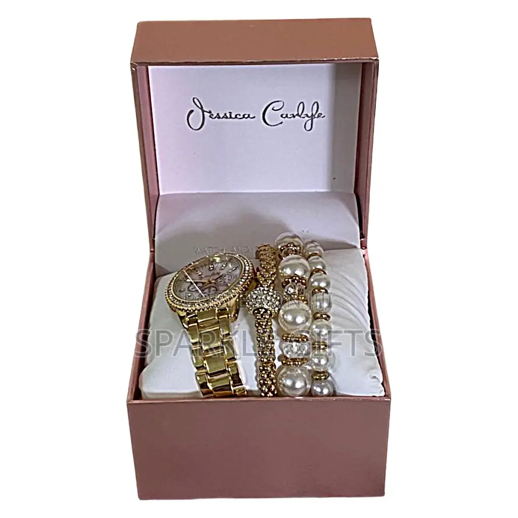 Jessica Carlyle Designer Watch and Bracelet Set