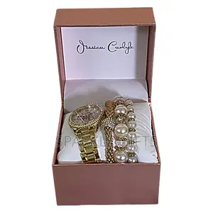 Jessica Carlyle Designer Watch and Bracelet Set
