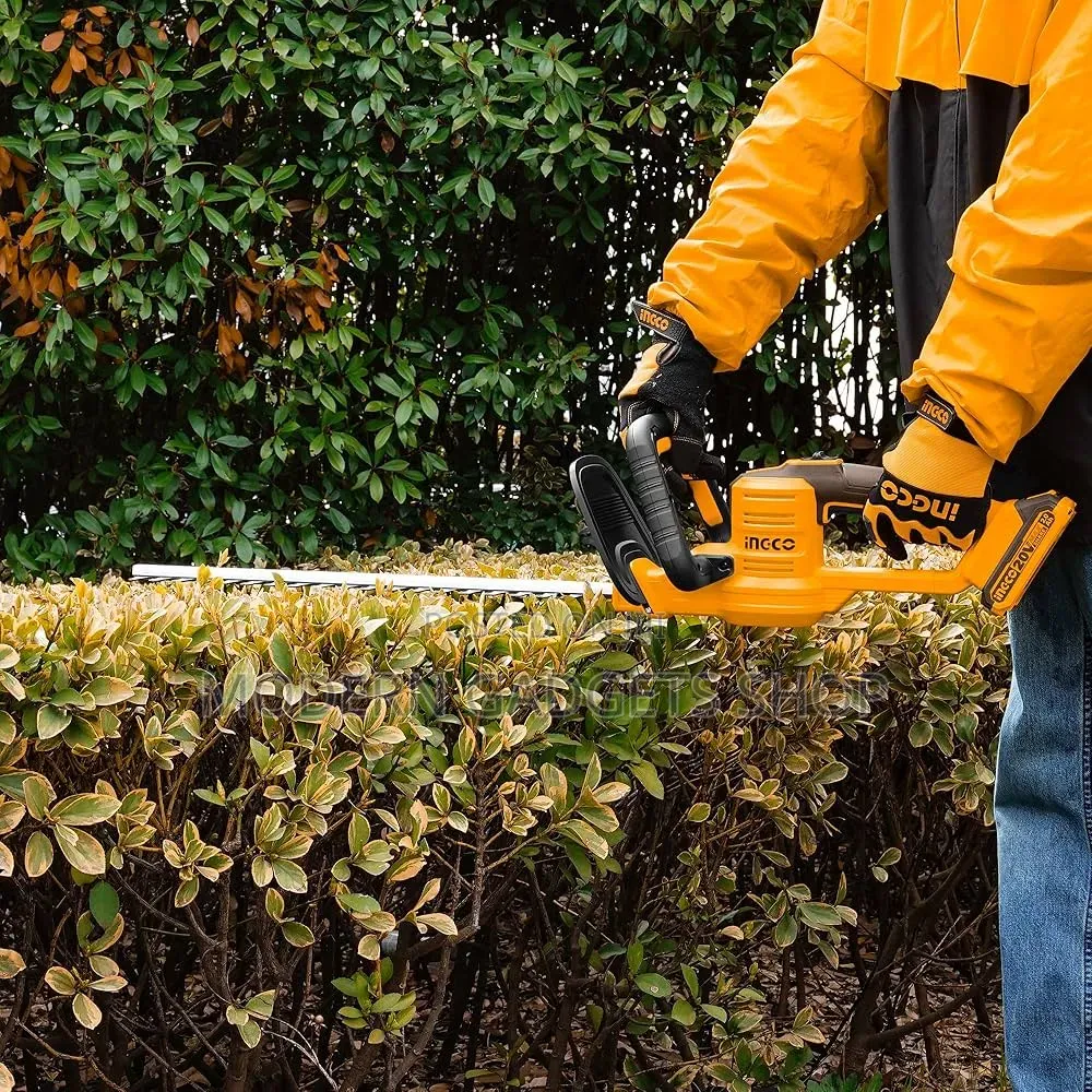 Ingco Cordless Hedge Trimmer – Professional Garden Bush Cutting Tool