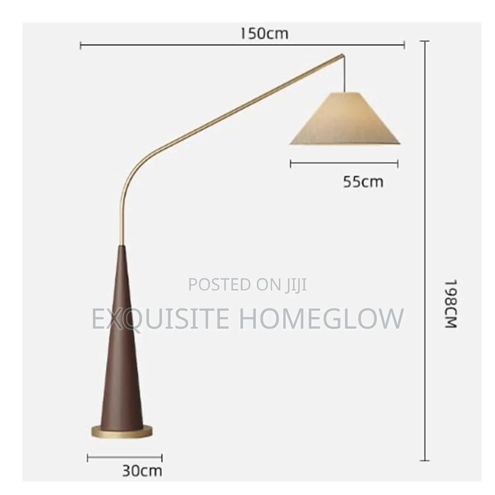 Gibson Arc Floor Lamp Available in Two Colours as Seen in the Photos