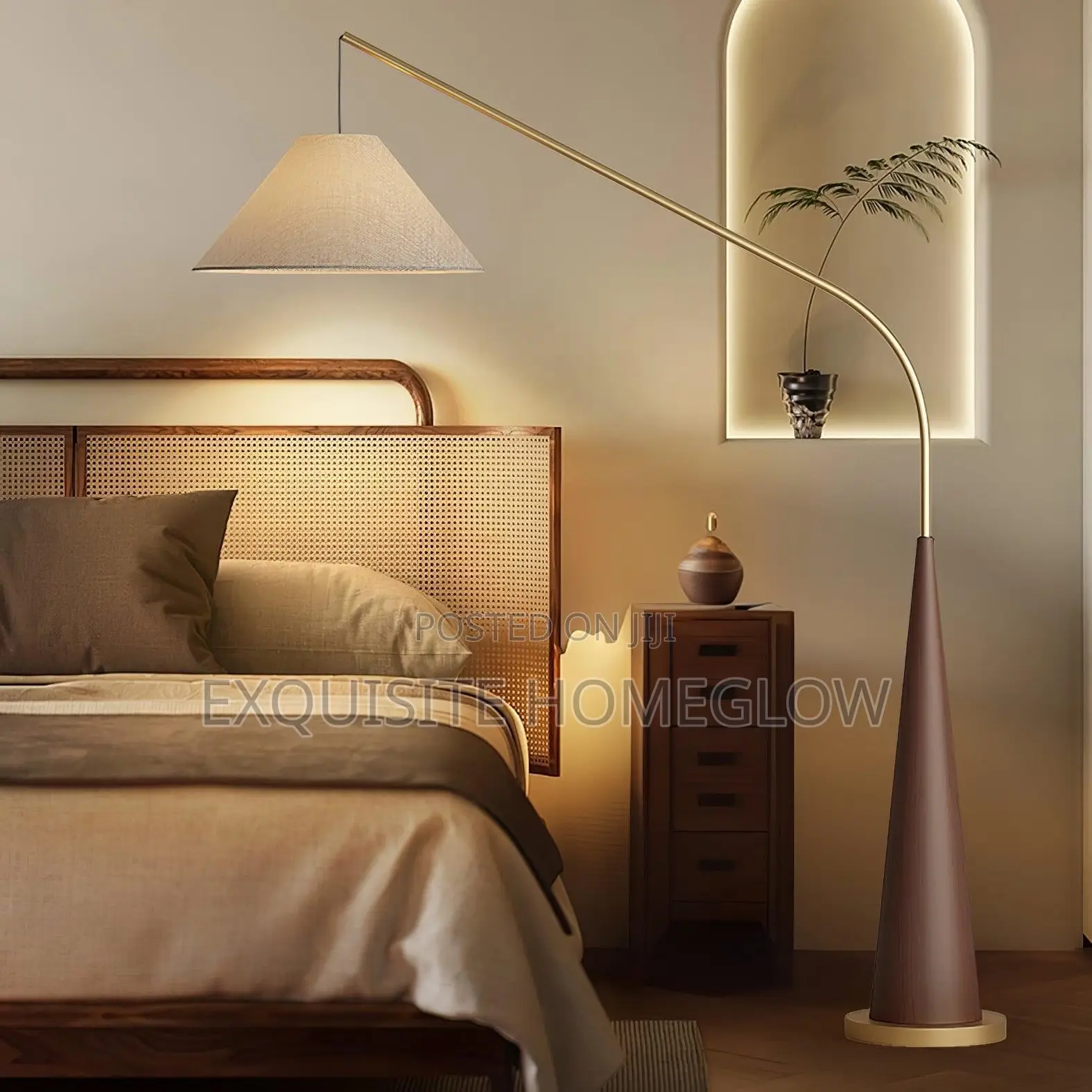 Gibson Arc Floor Lamp Available in Two Colours as Seen in the Photos