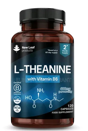 L-Theanine Enriched With Vitamin B6 - 120 High Strength 400mg Capsules