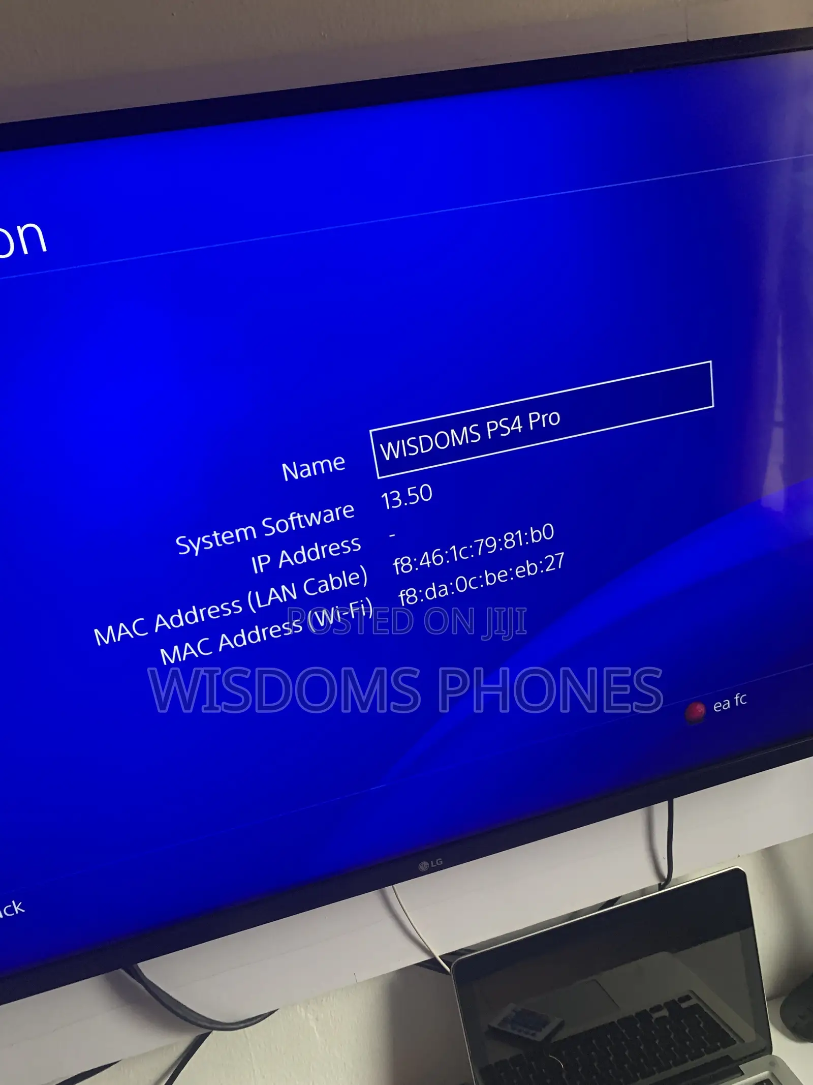 Ps4 Pro Console With Two (2) Controllers (Not Jailbreak)
