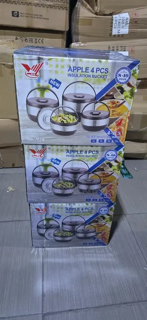 4 Set Stainless Steel Insulated Bucket