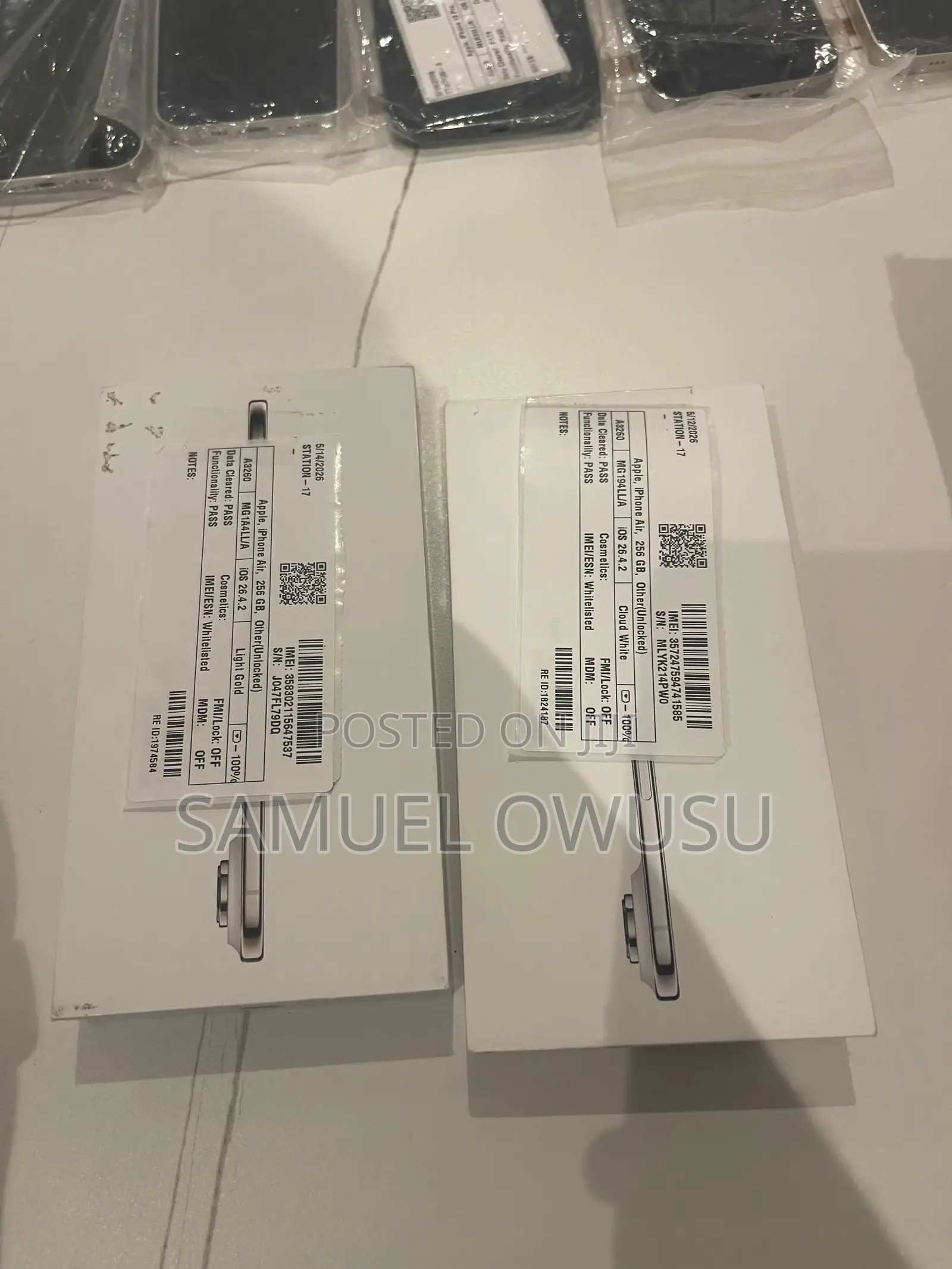 New Apple iPhone Air 256 GB White