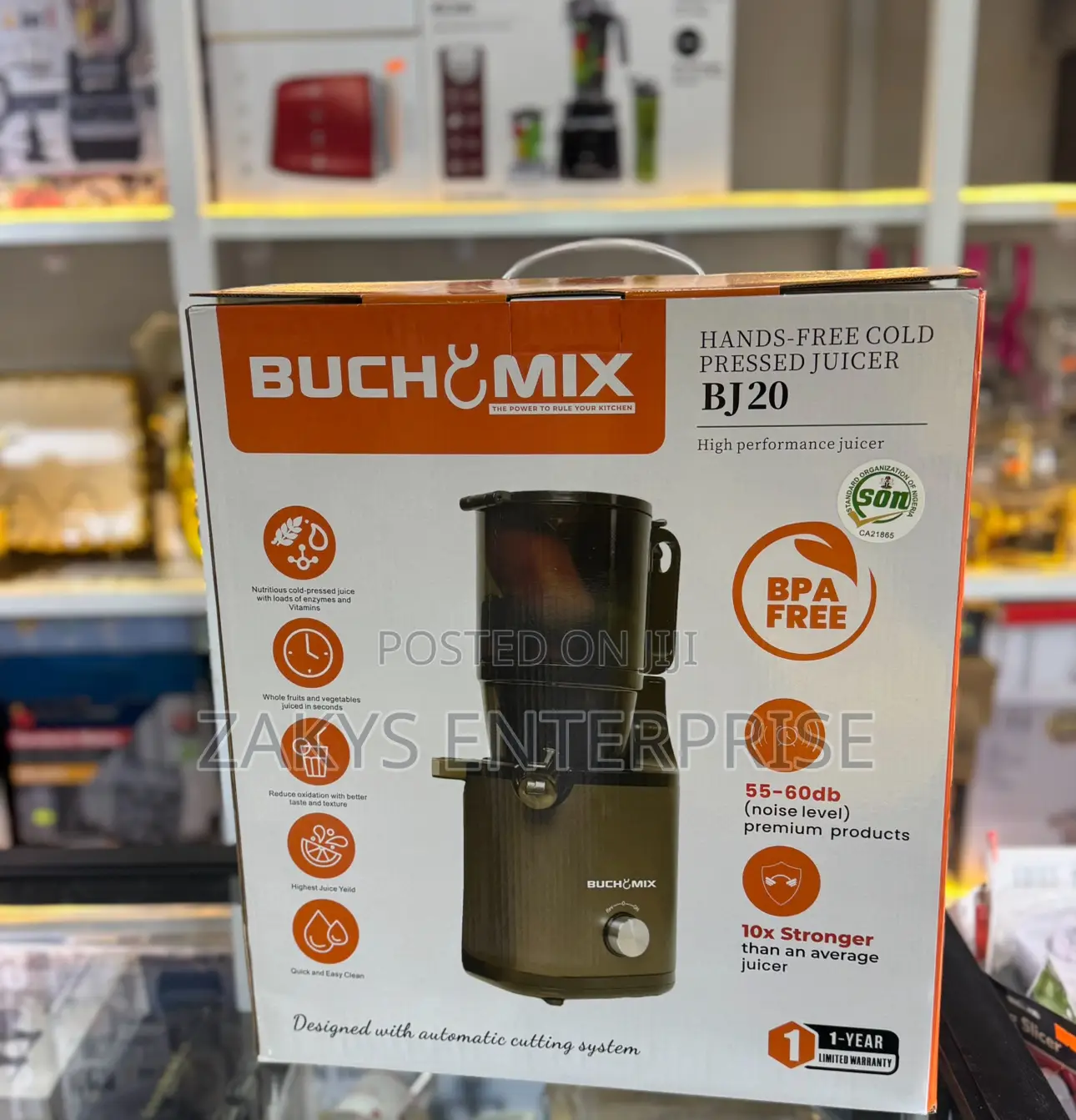 Buchymix Hand Free Cold Pressed Juicer