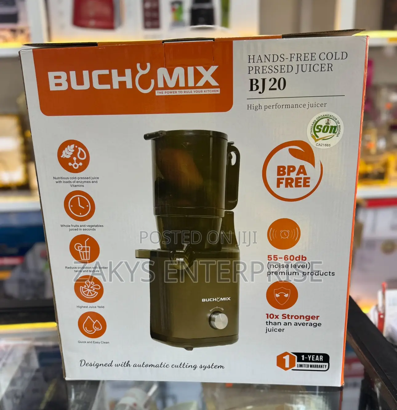 Buchymix Hand Free Cold Pressed Juicer