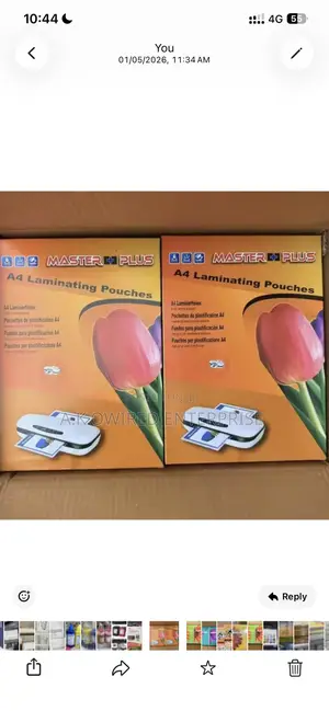 High Quality A4 Master Laminating Pouches Pet Material 125mic Sheets