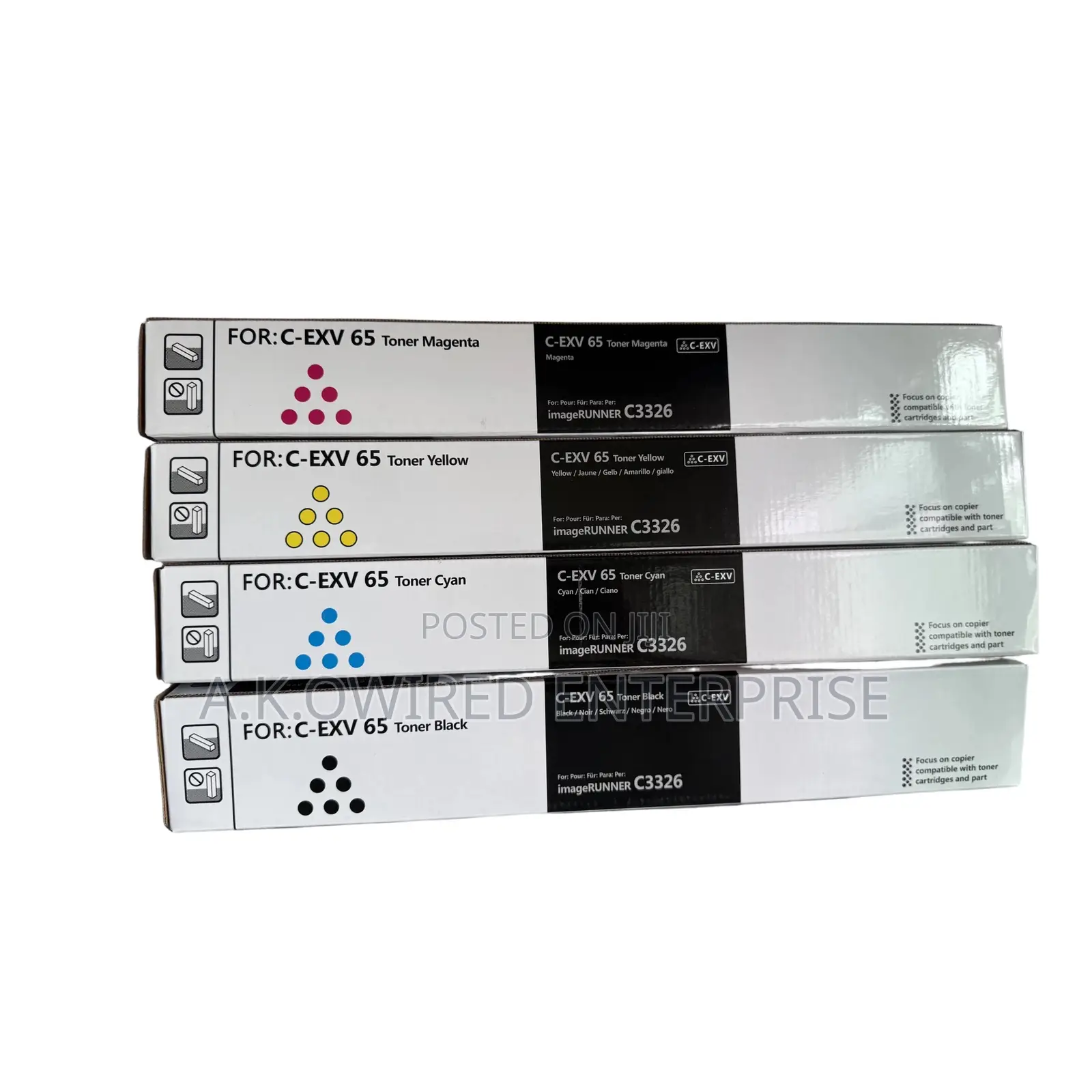 Color Toner Cartridge Exv65 for Canon Image C3326i C3326