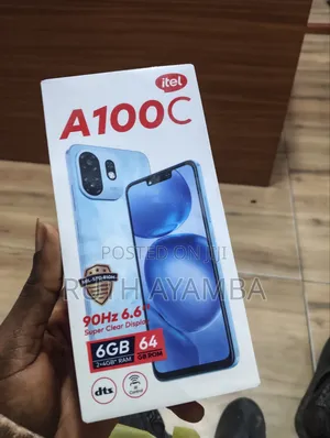 New Itel A100C 64 GB Black
