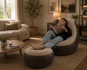 Transform Your Living Room Space (Inflatable Air Sofa+ Free Pump
