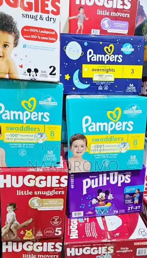 Wholesale Diapers for Little Ones ,Pampers and Huggies Available.