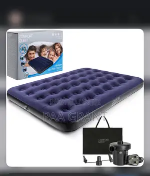 Portable Sleeping Solution(Double Size Inflatable Air Bed+ Free Pump