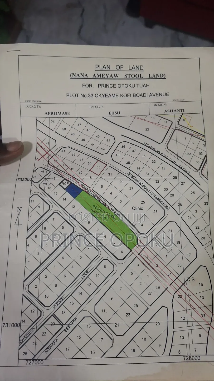 Land for Sale Ejisu Kumasi