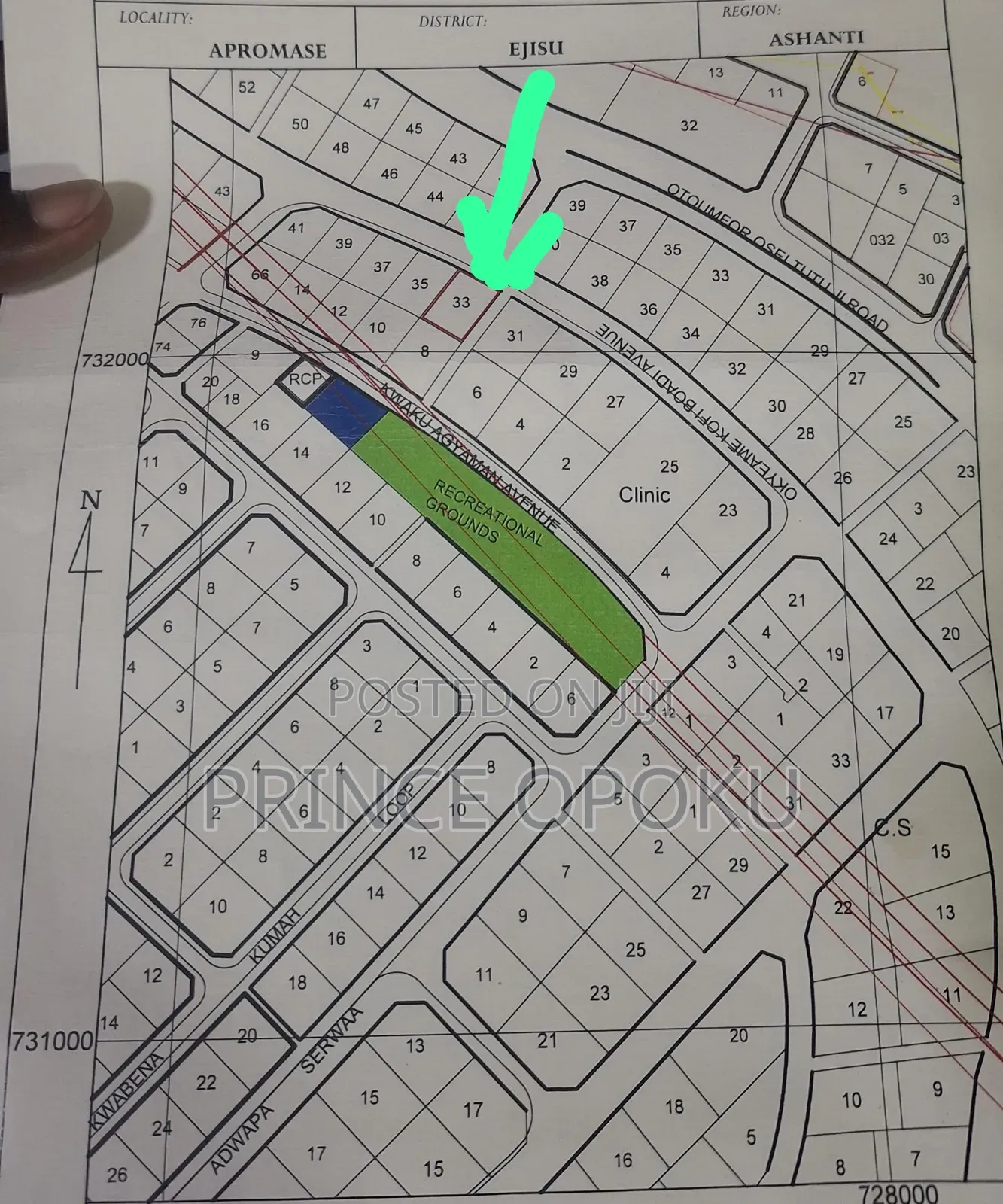 Land for Sale Ejisu Kumasi