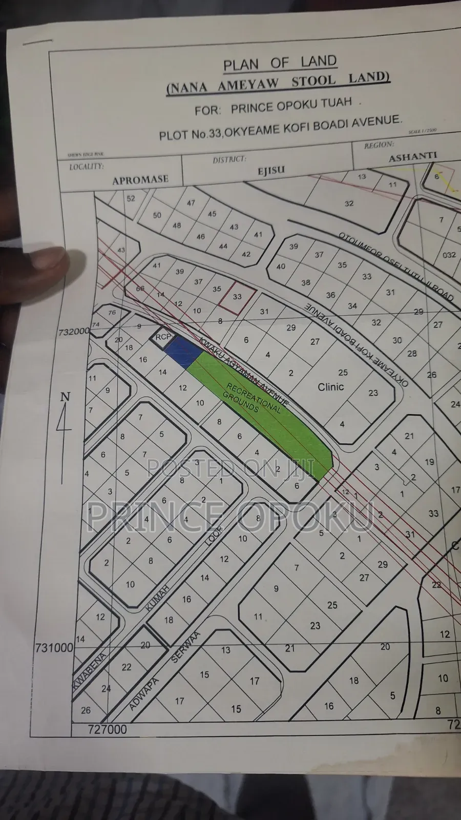 Land for Sale Ejisu Kumasi