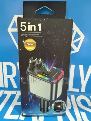 5 in 1 Retractable Car Charger