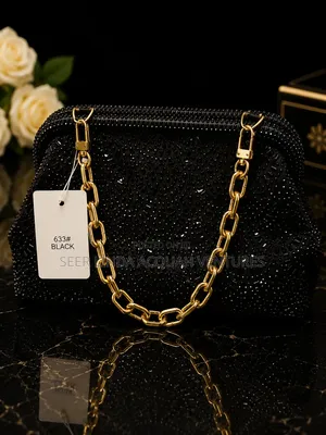 Black Luxury Rhinestone Handbag