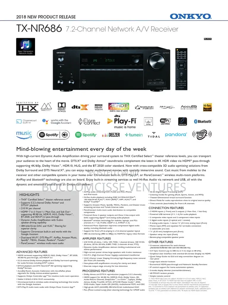 Onkyo Tx Nr 686