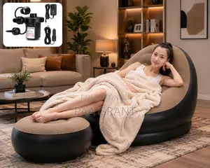 Soft Velvet Luxurious Air Sofa Comes Plus Free Pump