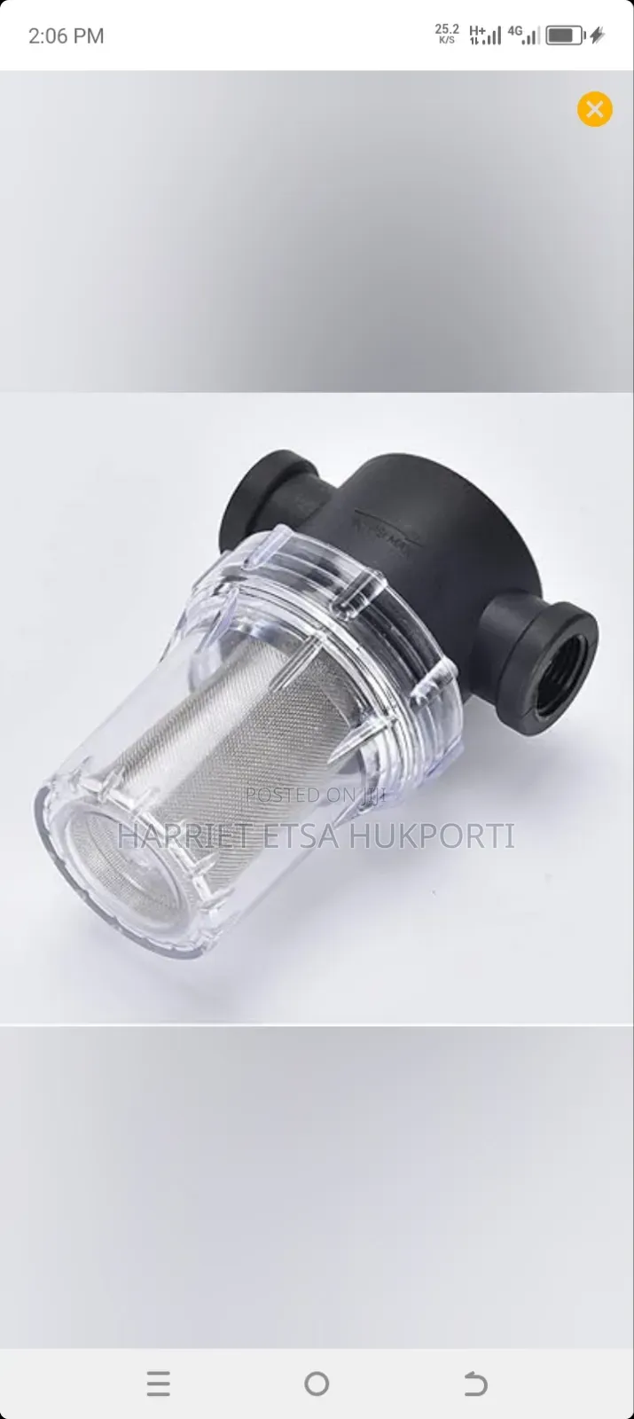 3/4 Inch 200 Mesh Stainless Steel Filter Screen Water Pump Filter