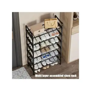 Timbutus 5-Layer Steel Pipe Shoe Rack