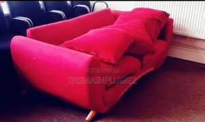 Bretz Gaudi Three-Seater Red Fabric Sofa