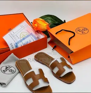 Lady’S Hermes Slippers Available in Colors >